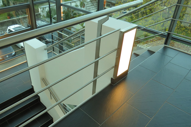 LED-Flächenlicht im Einsatz als Treppenhausbeleuchtung